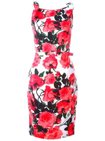 Samantha Sung Monroe Dress, Women's, Size: S, Pink/purple, Cotton/spandex/elastane