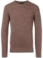 Dell'oglio Melange Knit Sweater - Neutrals