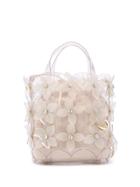 Zac Zac Posen Floral Bouquet Small North/south Shopper Bag - White