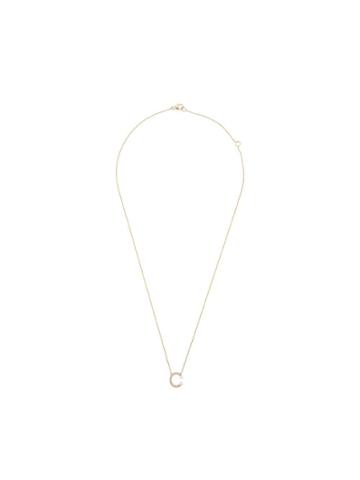 Dana Rebecca Designs C Initial Pendant Necklace - Gold