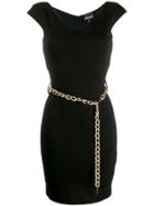 Just Cavalli Chain Belt Dress - Black