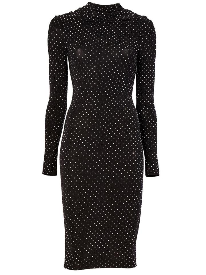 Faith Connexion Embellished Fitted Dress