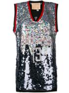 Night Market - Huston Embroidered Nba Tank - Women - Polyester - One Size, Grey, Polyester