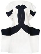 Comme Des Garçons Pre-owned Calico Loop Dress - White