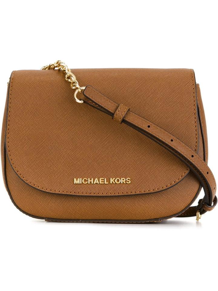 Michael Michael Kors 'jet Set' Cross Body Bag - Brown