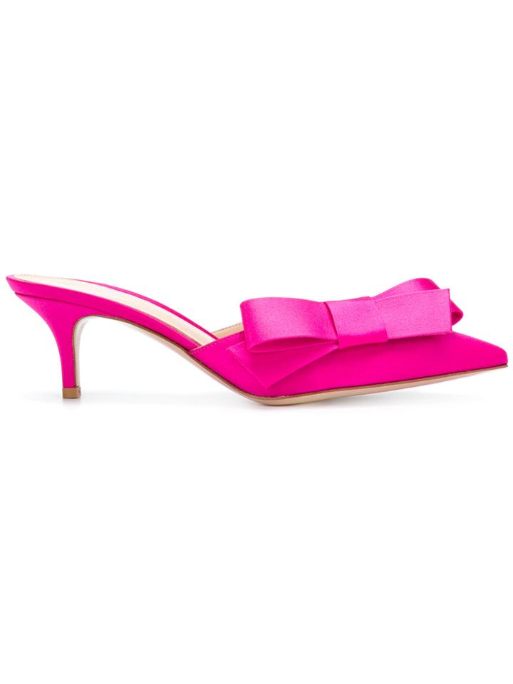 Gianvito Rossi Kitten Heel Pumps - Pink & Purple