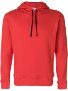 Saint Laurent Slim Fit Hoodie - Red