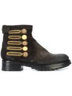 Chuckies New York Embellished Button Ankle Boots - Black
