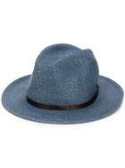 Mc2 Saint Barth Woven Effect Hat - Blue
