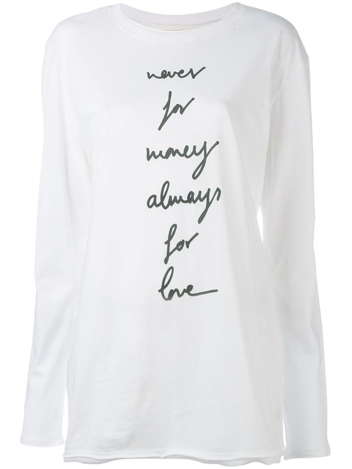 Damir Doma - Taya Longsleeved T-shirt - Women - Cotton - S, White, Cotton