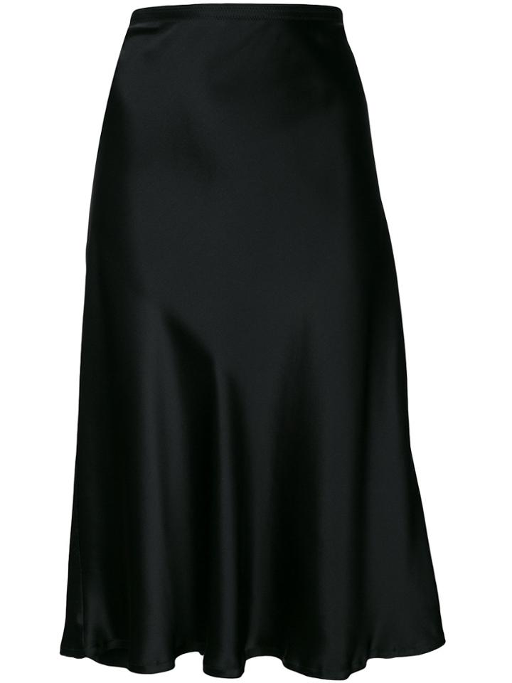 Nili Lotan A-line Midi Skirt - Black