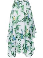 Stella Mccartney Printed High-waisted Skirt - Green