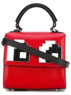 Les Petits Joueurs - Micro Alex Eyes Tote - Women - Calf Leather - One Size, Red, Calf Leather