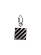 Off-white Pendant Earring - Silver