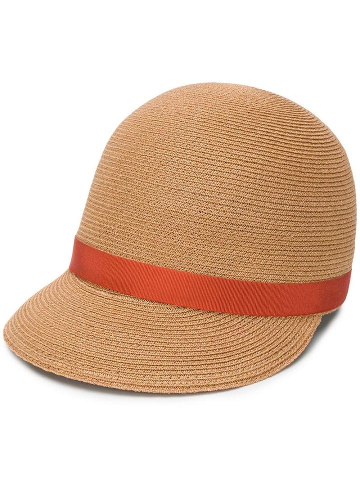 Borsalino Trim Baseball Cap - Brown