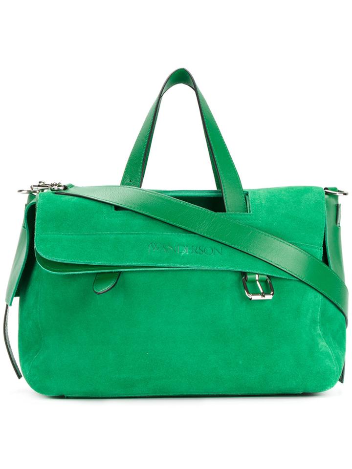 Jw Anderson Slouchy Tote - Green