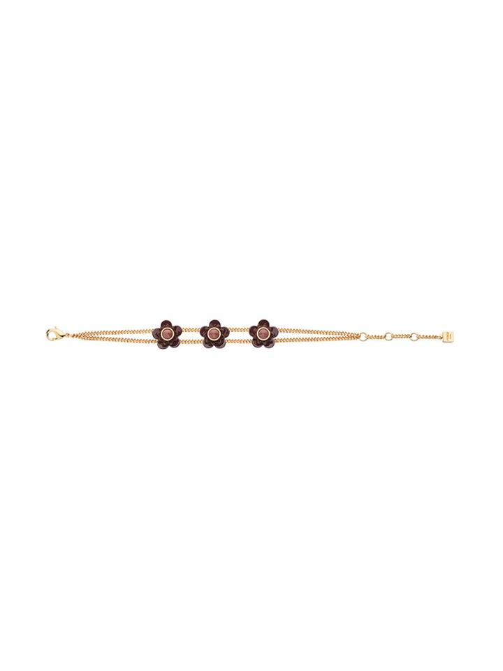 Fendi Flowerland Chain Bracelet - Metallic