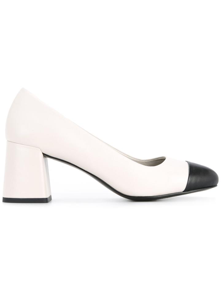 Senso Block Heel Pumps - White