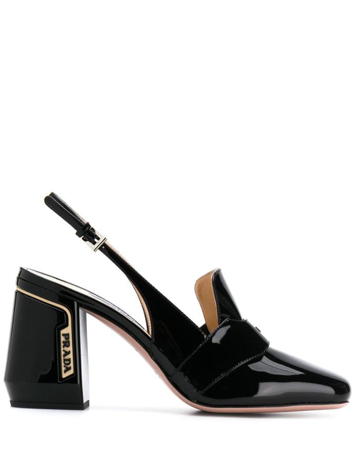 Prada Loafer-style Pumps - Black