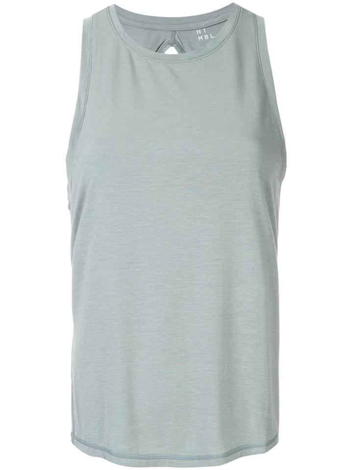 Nimble Activewear Double-twist Back Tank Top - Blue