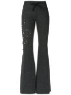 Andrea Bogosian - Flared Trousers - Women - Cotton/polyester - P, Black, Cotton/polyester