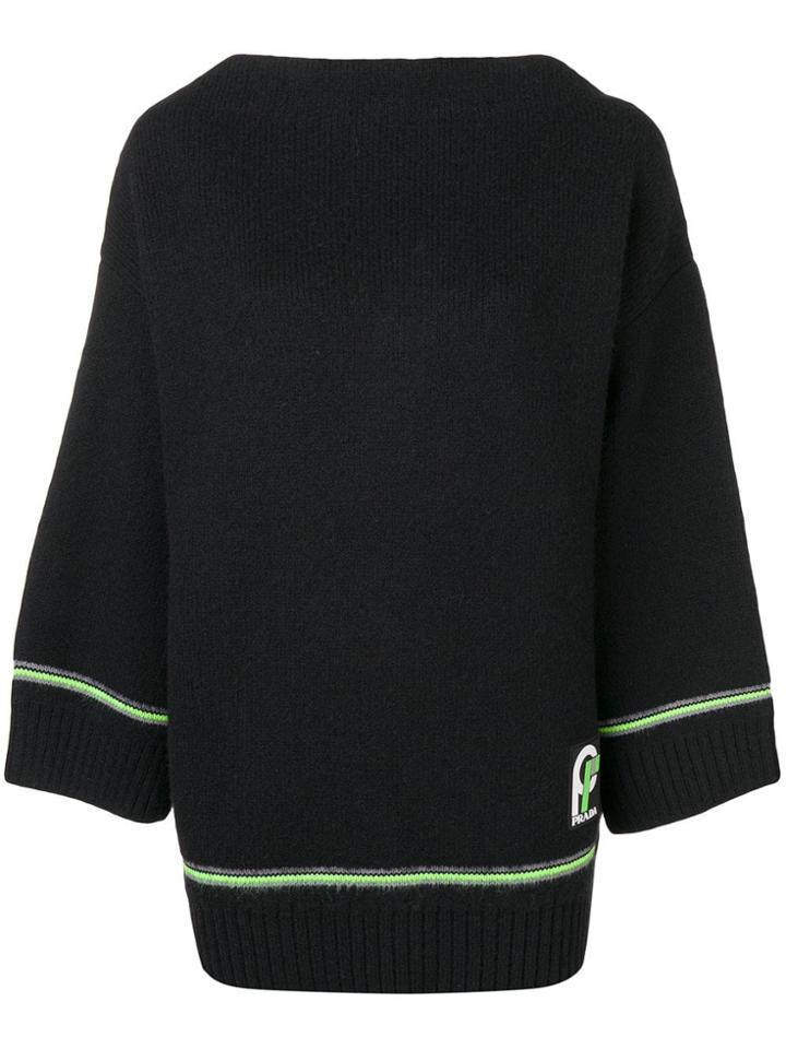 Prada Oversized Knitted Sweater - Black