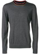 Ps By Paul Smith Striped Crew-neck Sweater - Grey