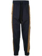 Nº21 Side Stripe Track Pants - Blue