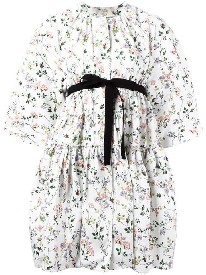 Giambattista Valli - Floral Wrap Dress - Women - Silk/cotton/polyamide/viscose - 44, Women's, White, Silk/cotton/polyamide/viscose
