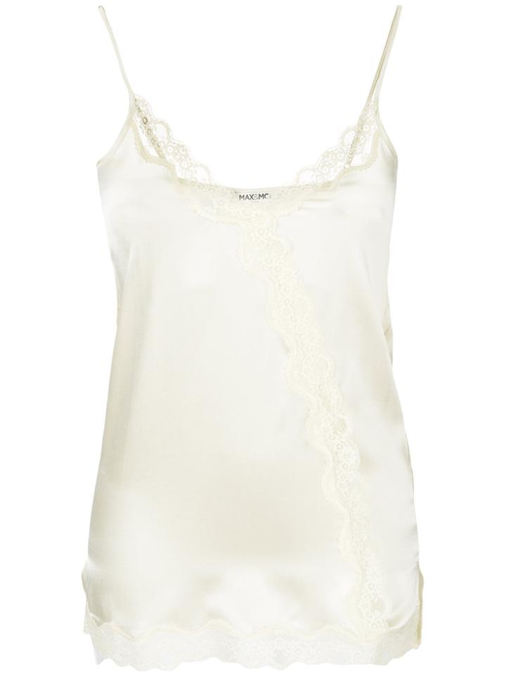 Max & Moi Lace Trim Long Camisole - Yellow & Orange
