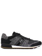 Boss Hugo Boss Knitted Lace-up Sneakers - Black