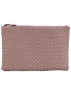 Bottega Veneta Woven Make-up Bag - Pink & Purple