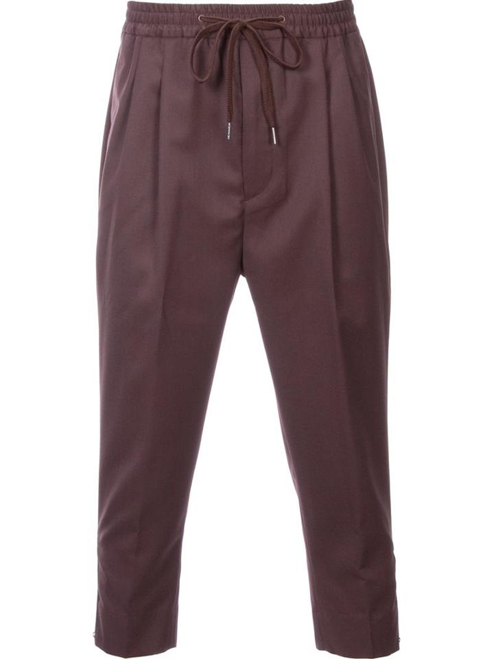 Monkey Time Cropped Trousers, Men's, Size: Medium, Brown, Polyester/wool