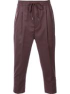 Monkey Time Cropped Trousers, Men's, Size: Medium, Brown, Polyester/wool