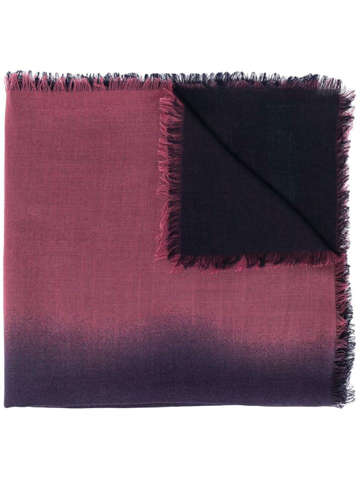 Ermenegildo Zegna Colour Block Scarf - Blue