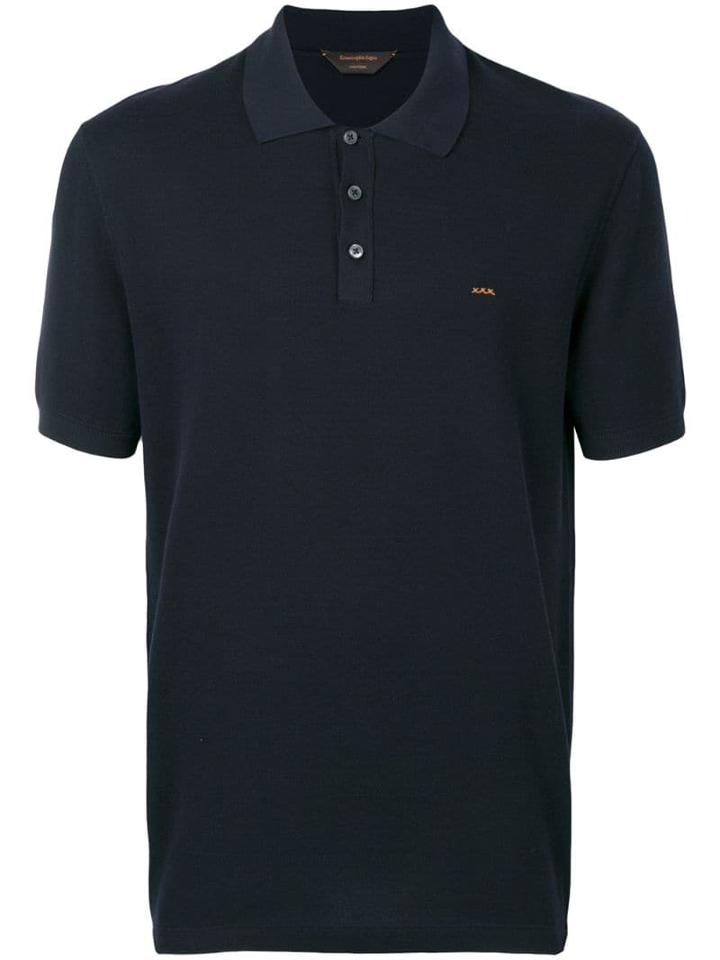 Ermenegildo Zegna Xxx Shortsleeved Polo Shirt - Blue
