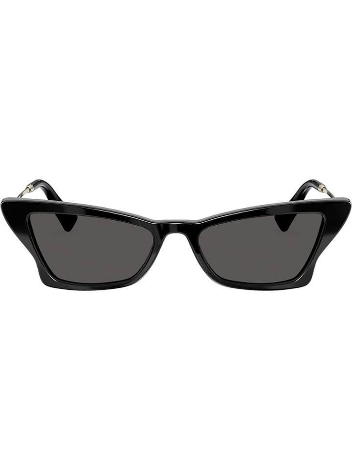 Valentino Eyewear Geometric Slim Cat-eye Sunglasses - Black