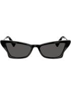 Valentino Eyewear Geometric Slim Cat-eye Sunglasses - Black