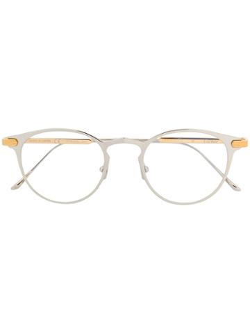 Cartier Eyewear Round Frame Glasses - Silver