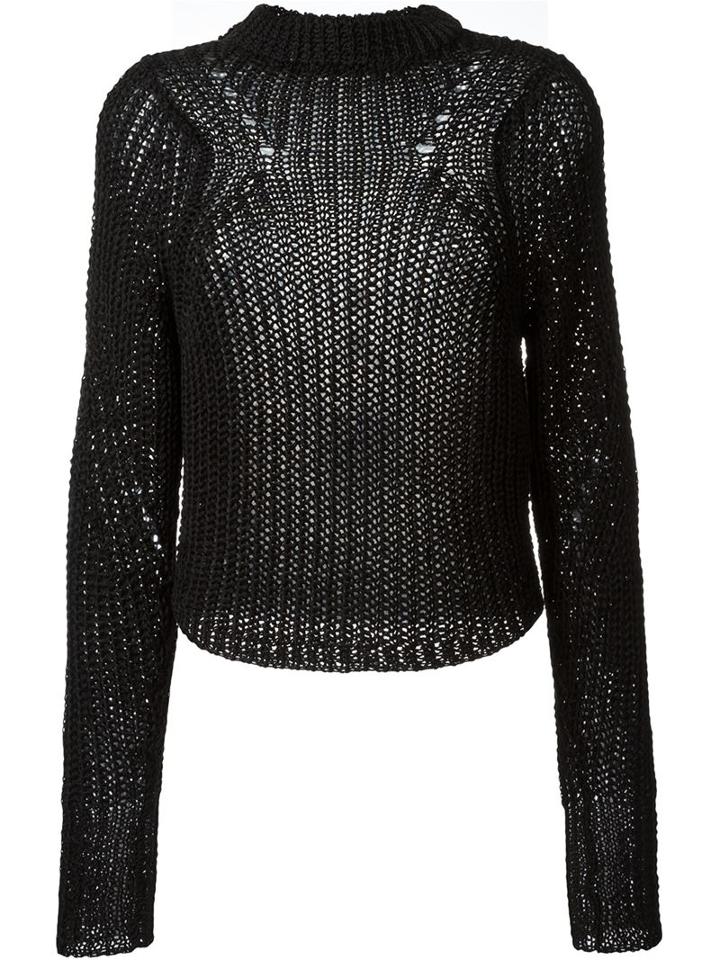 Isabel Marant Ribbed Jumper, Women's, Size: 40, Black, Linen/flax/polyamide