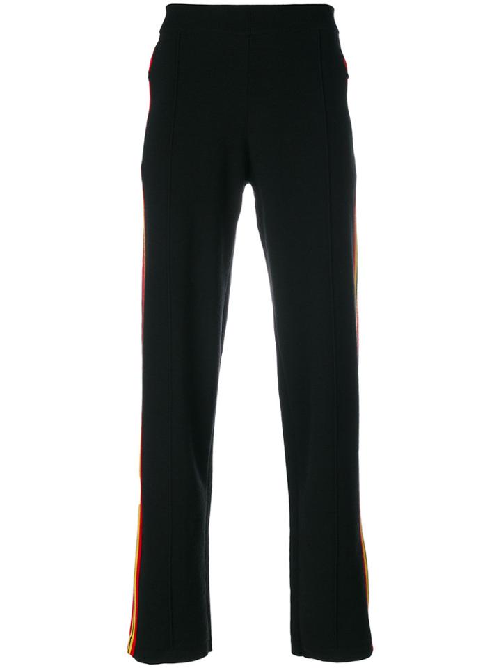 Givenchy Stripe Panel Loose Fit Trousers - Black