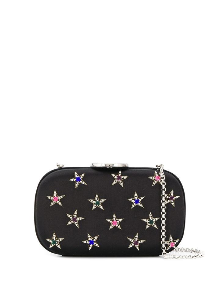Giambattista Valli Star Embellished Clutch Bag - Black