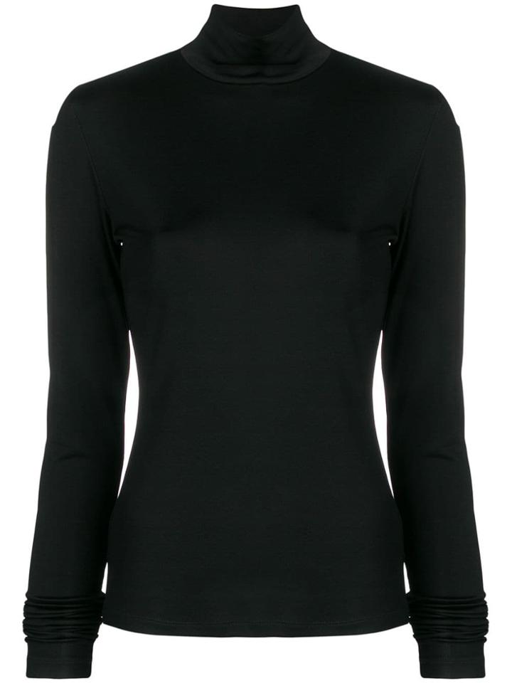 Mm6 Maison Margiela Roll Neck Jumper - Black