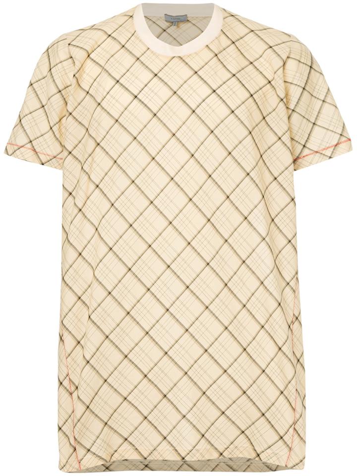 Lanvin Checked T-shirt - Yellow & Orange