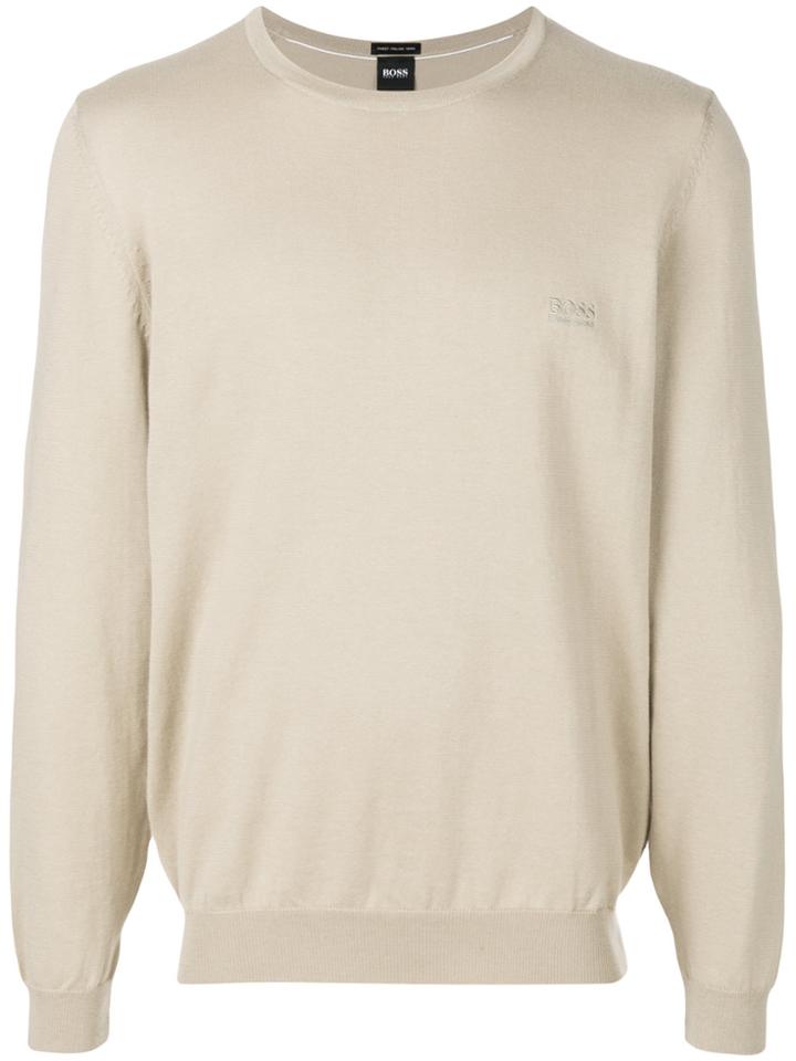 Boss Hugo Boss Crew Neck Sweatshirt - Nude & Neutrals