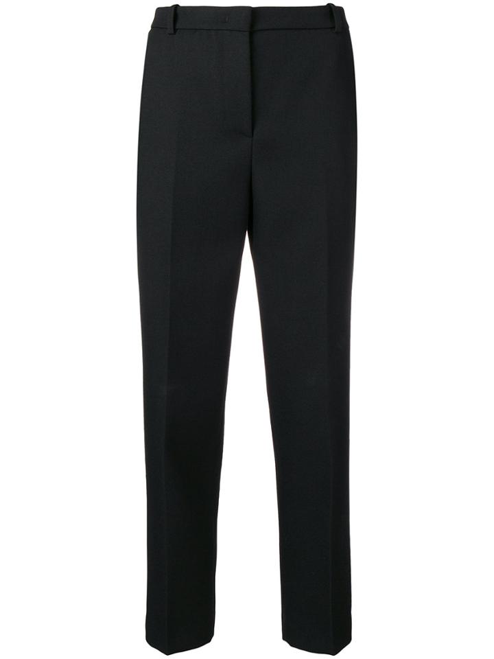 Jil Sander Navy High Waisted Tapered Trousers - Black