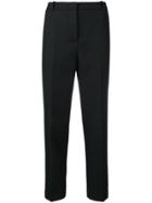 Jil Sander Navy High Waisted Tapered Trousers - Black