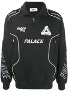 Palace Graphic Print Racer Sweatshirt - Black