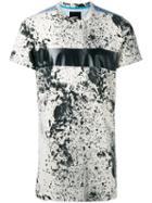 Diesel Splatter Print T-shirt, Men's, Size: Xl, Black, Rayon/polyester/spandex/elastane