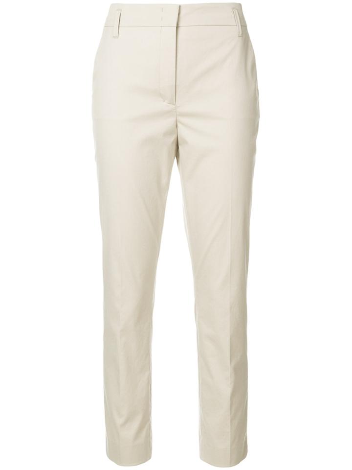 Dorothee Schumacher Cropped Tailored Trousers - Nude & Neutrals